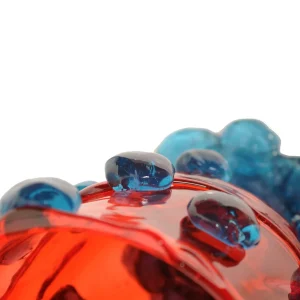 Nugget Vase - Red, Light Blue