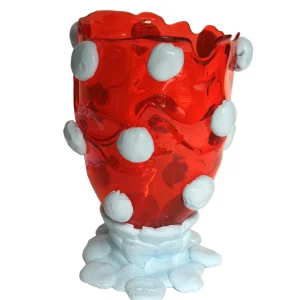 Nugget Vase - Red, Pastel Blue