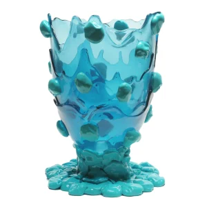 Nugget Vase Extra Colour - Clear Aqua, Emerald, Turquoise