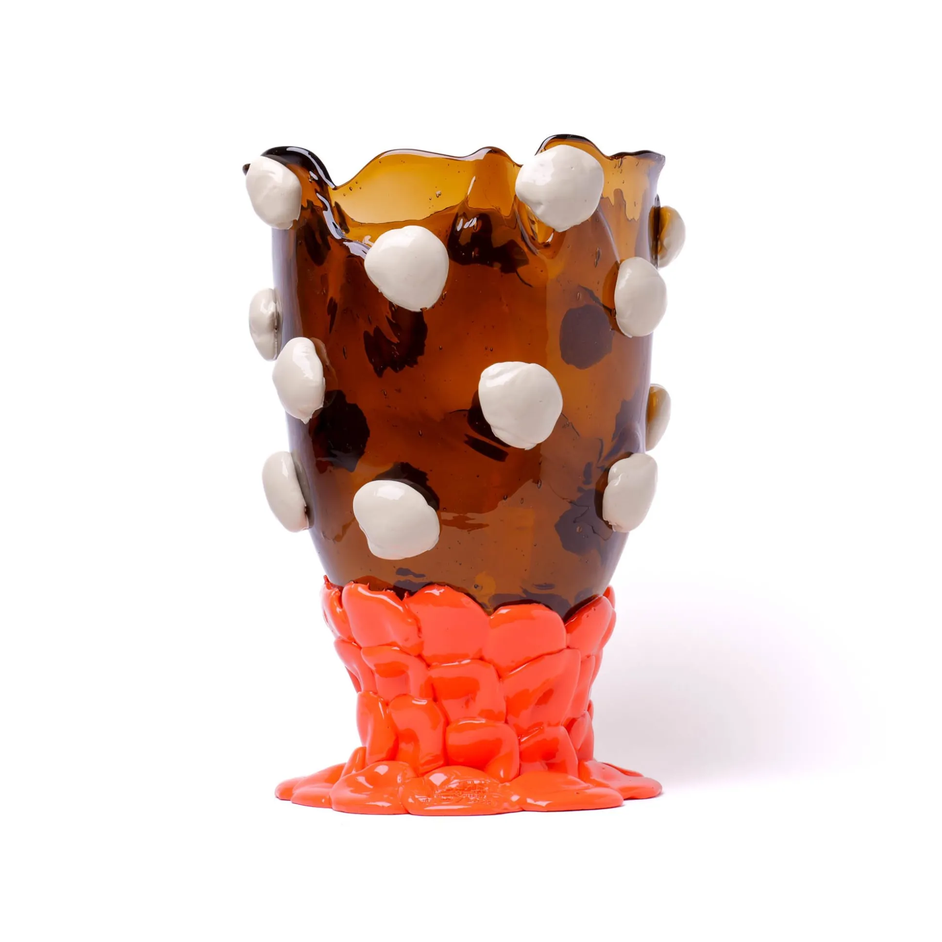 nugget_vase_extra_colour__0.webp Nugget Vase Extra Colour - Clear Brown, Matt Champagne, Pastel Orange