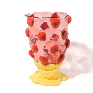 Nugget Vase Extra Colour - Light Fuchsia, Rusty Brown, Pastel Yellow