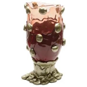 Nugget Vase Extra Colour - Clear Pink, Matt Cherry, Bronze