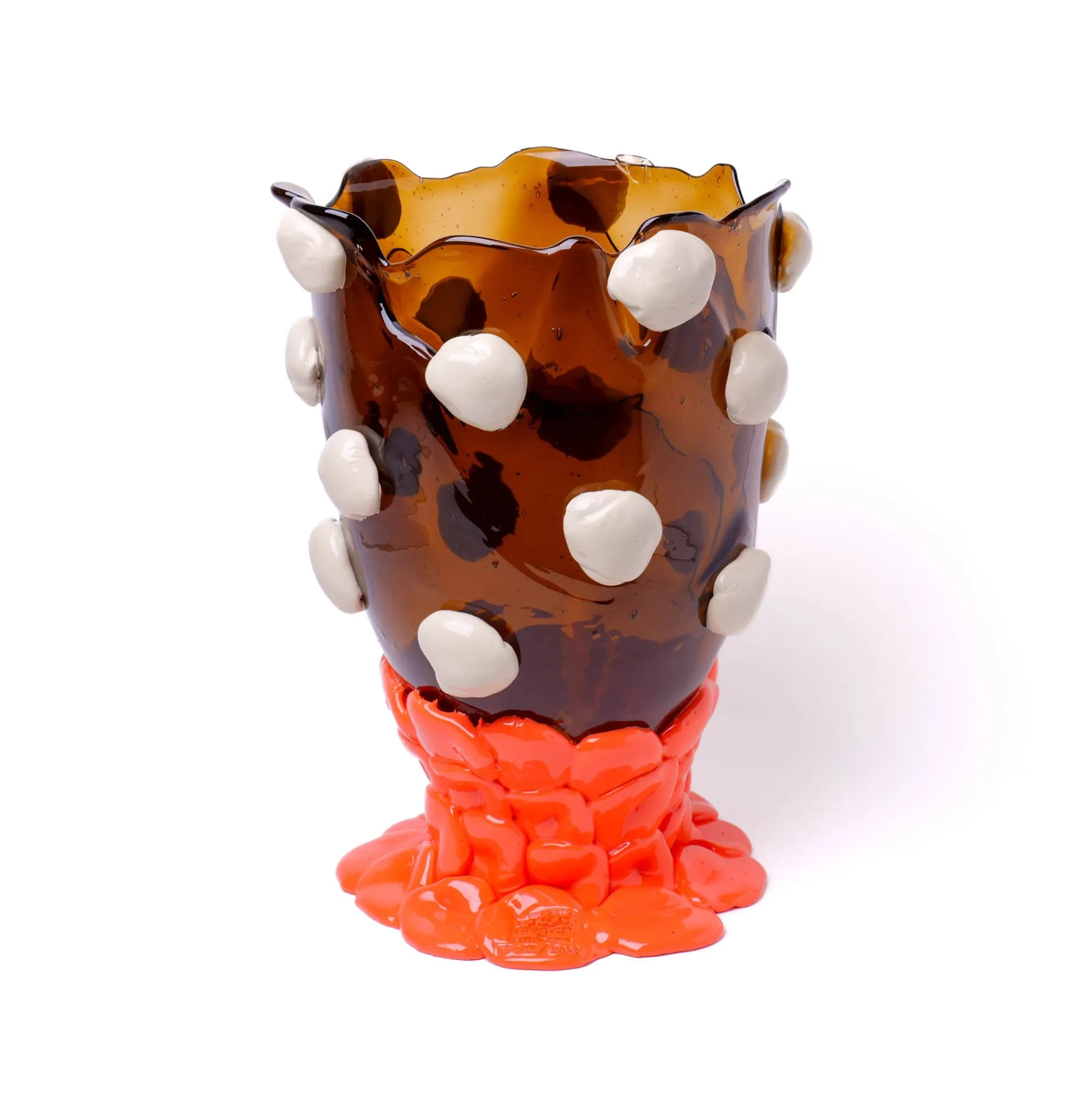 nugget_vase_extra_colour__1.webp Nugget Vase Extra Colour - Clear Brown, Matt Champagne, Pastel Orange