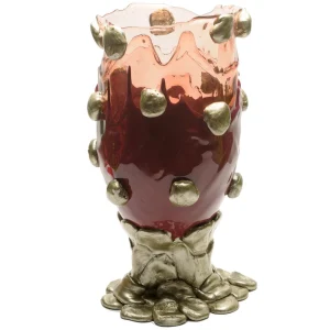 Nugget Vase Extra Colour - Clear Pink, Matt Cherry, Bronze