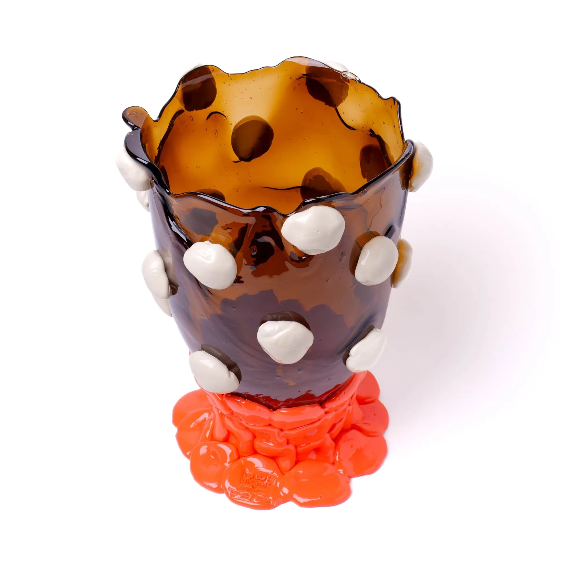 nugget_vase_extra_colour__2.webp Nugget Vase Extra Colour - Clear Brown, Matt Champagne, Pastel Orange