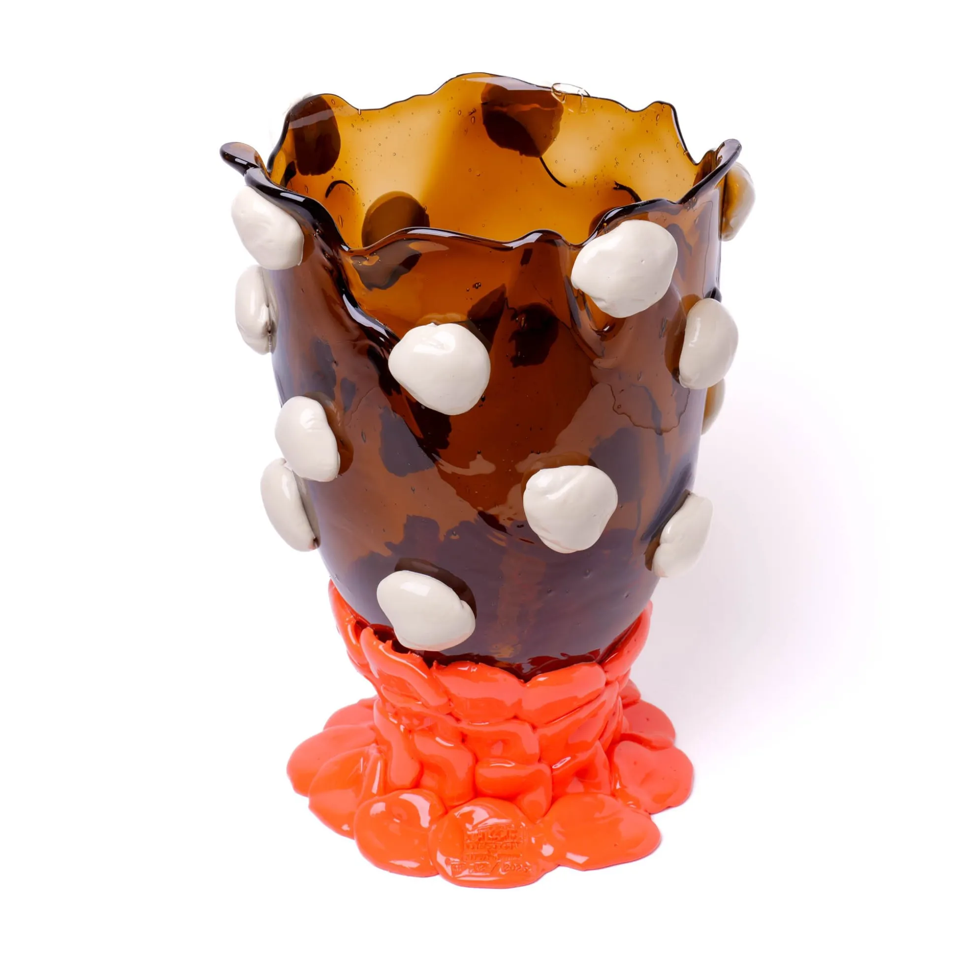 nugget_vase_extra_colour__3.webp Nugget Vase Extra Colour - Clear Brown, Matt Champagne, Pastel Orange