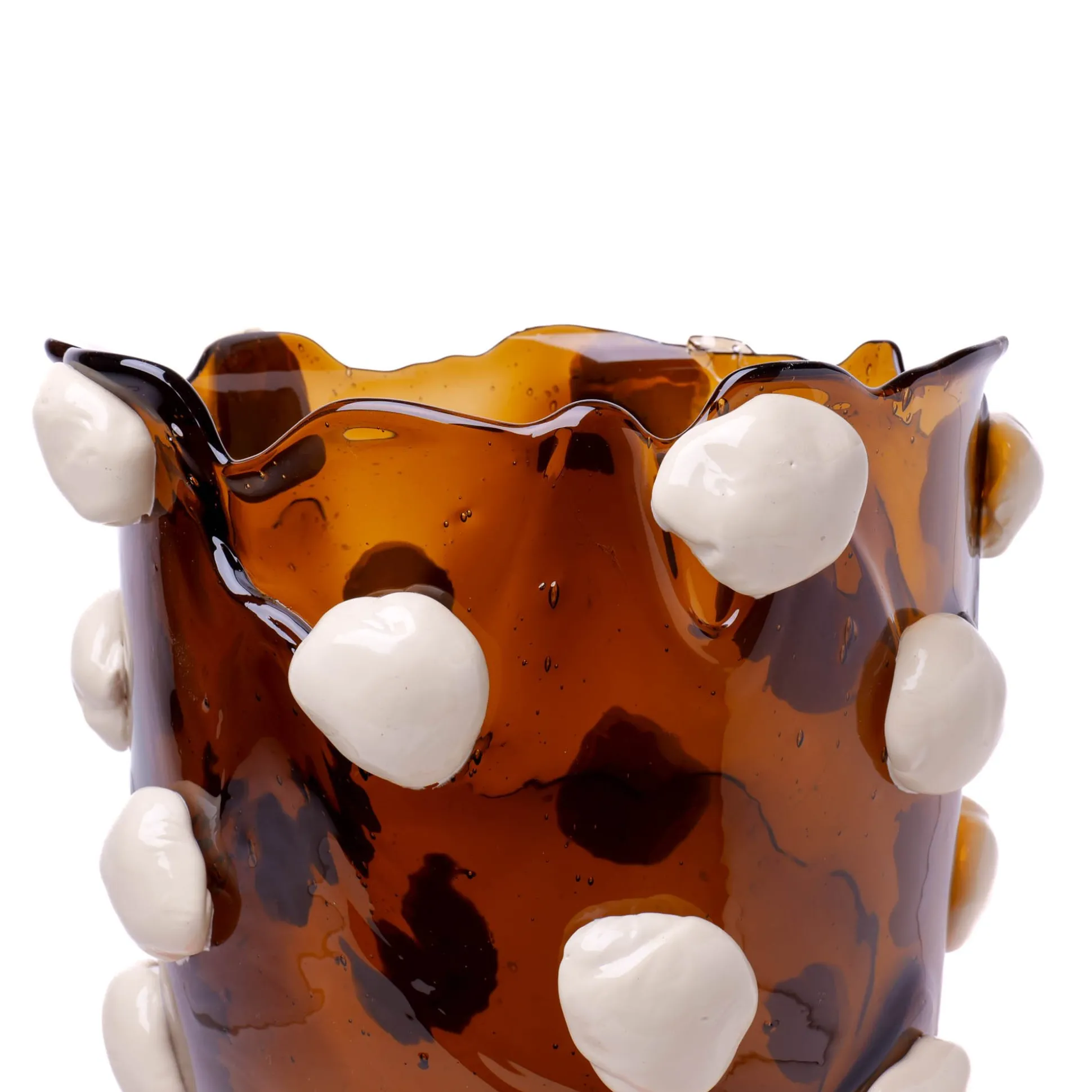 nugget_vase_extra_colour__5.webp Nugget Vase Extra Colour - Clear Brown, Matt Champagne, Pastel Orange