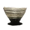 Ogiva Vase - Clear And Black