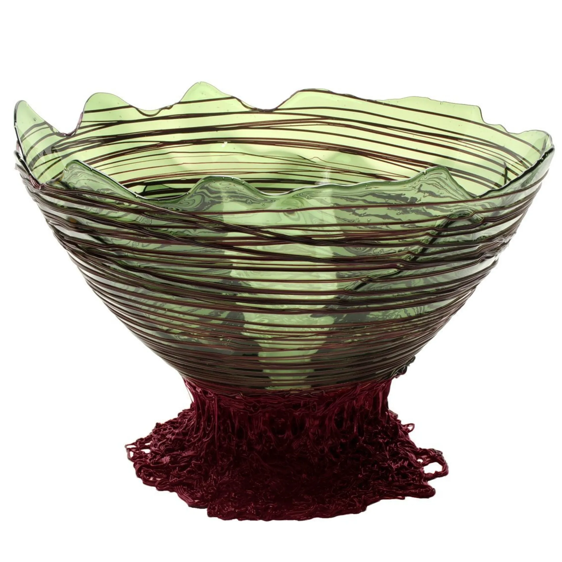 ogiva_vase__clear_bottle__2.webp Ogiva Vase - Clear Bottle Green And Matt Aubergine