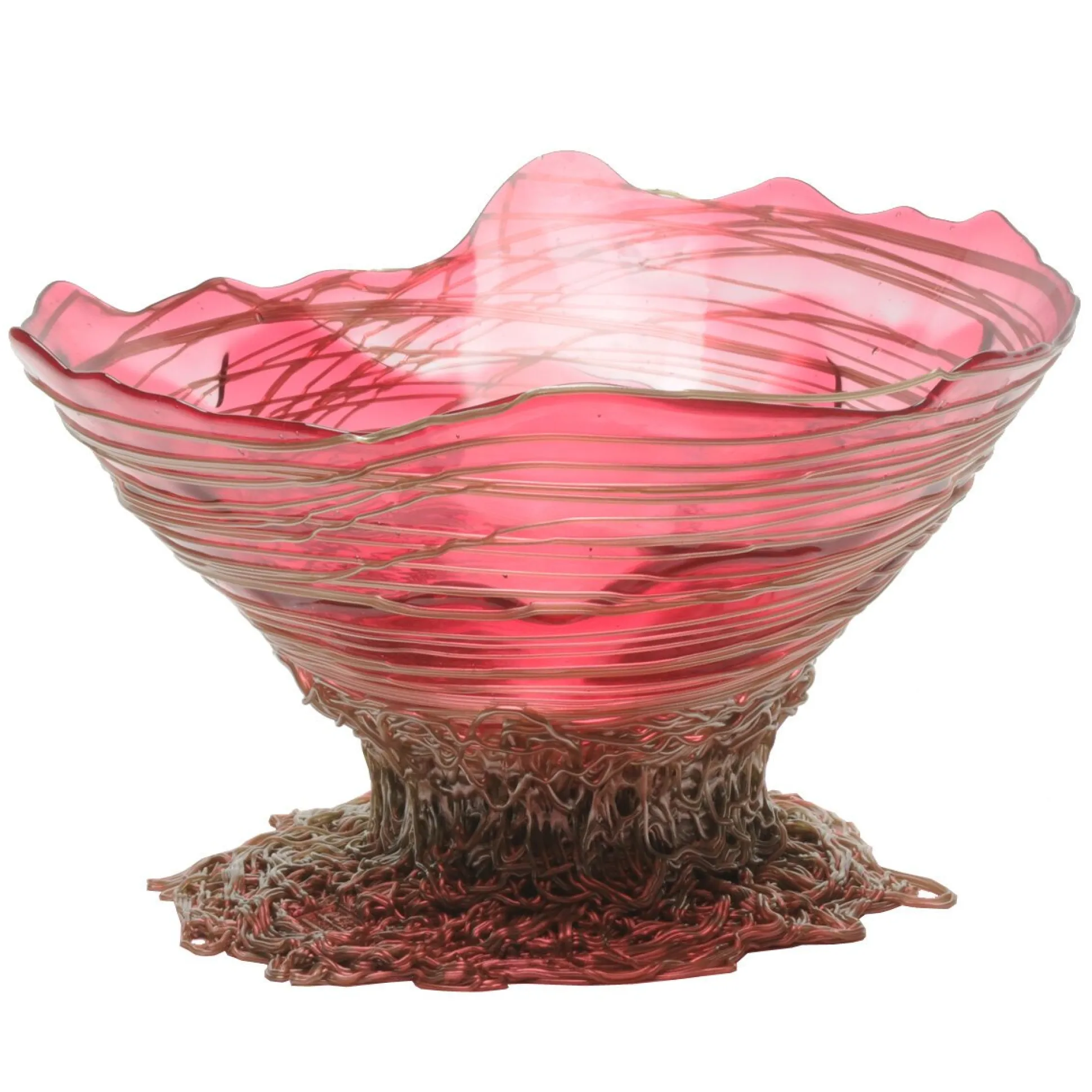 ogiva_vase__clear_light_f_0.webp Ogiva Vase - Clear Light Fuchsia And Bronze