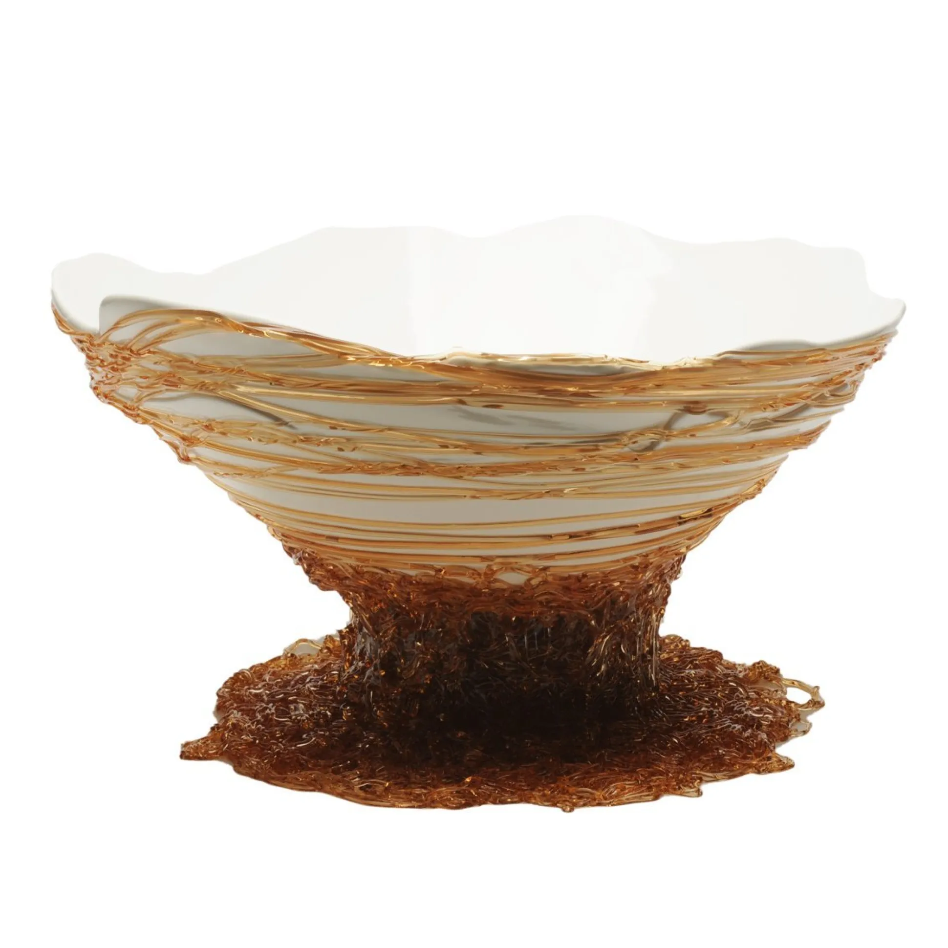 ogiva_vase__matt_white_cl_0.webp Ogiva Vase - Matt White, Clear Amber