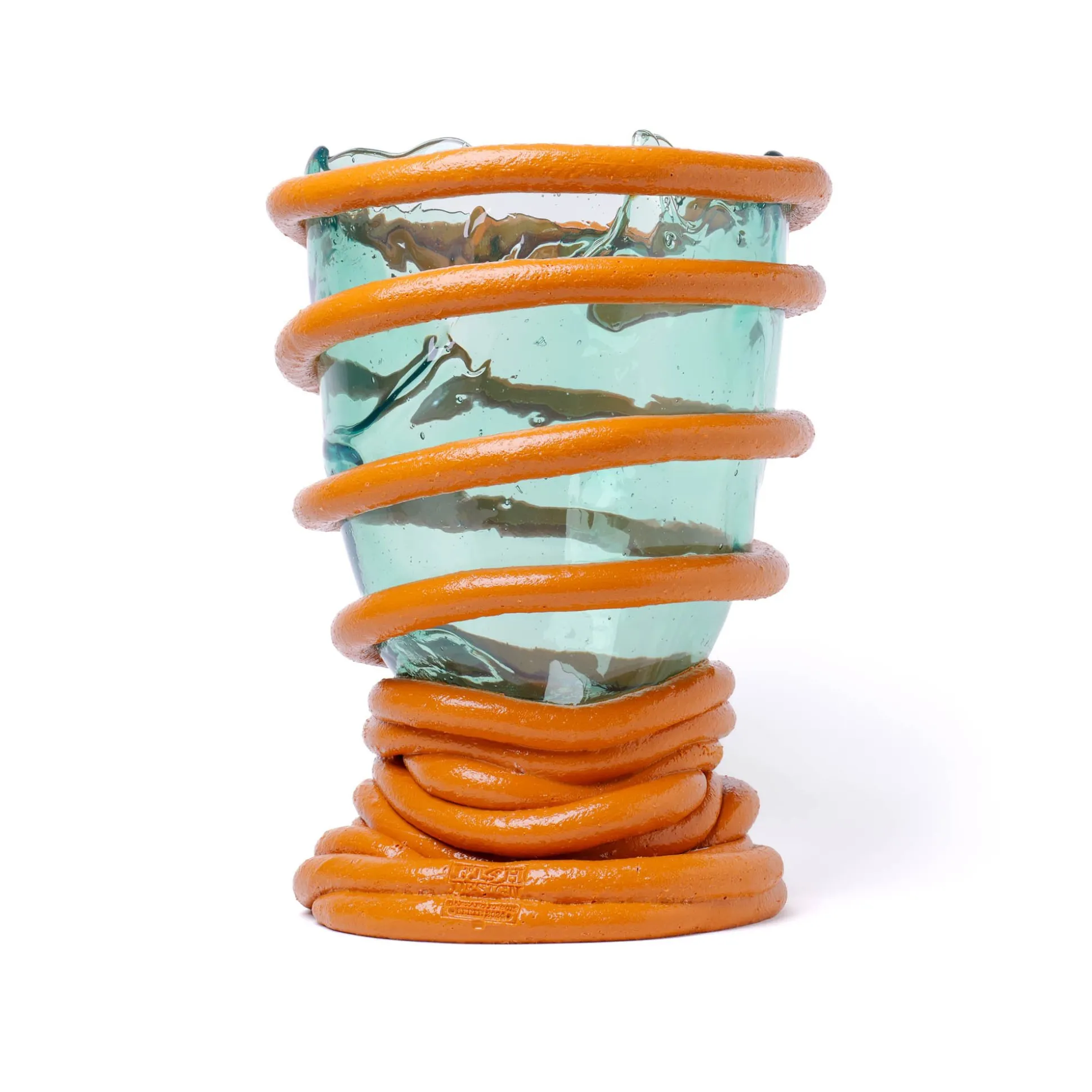 pompitu_i_vase__aqua_ochr_0.webp Pompitu I Vase - Aqua, Ochre