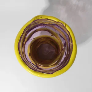 Pompitu I Vase - Lilac, Fluo Yellow