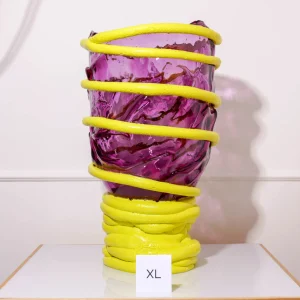 Pompitu I Vase - Lilac, Fluo Yellow