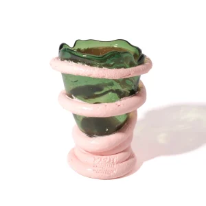 Pompitu I XS - Clear Bottle Green, Salmon