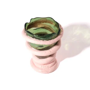 Pompitu I XS - Clear Bottle Green, Salmon