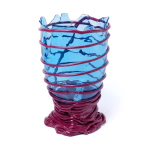 Pompitu II Vase - Clear Blue, Matt Cherry