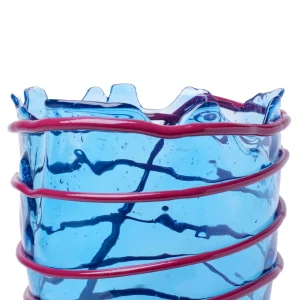 Pompitu II Vase - Clear Blue, Matt Cherry