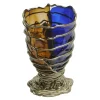 Pompitu II Vase Extra Colour - Blue, Clear Brown And Bronze