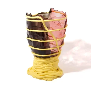 Pompitu II Vase Extra Colour - Clear Fumè, Antique Pink, Pastel Yellow