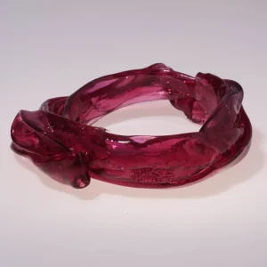 Ribbon Bracelet - Clear Fuchsia