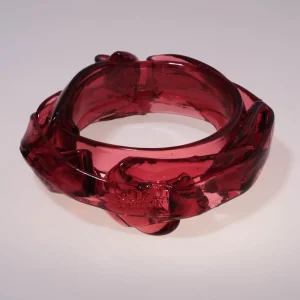 Ribbon Bracelet - Clear Fuchsia 2