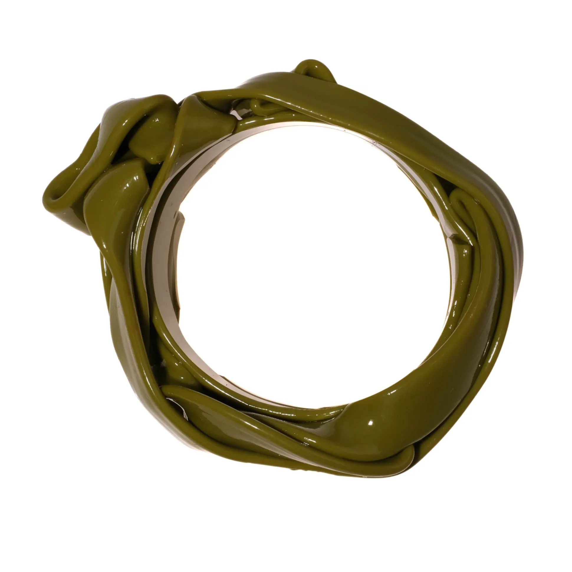 ribbon_bracelet__matt_dus_0.webp Ribbon Bracelet - Matt Dust Green