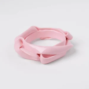 Ribbon Bracelet - Matt Pastel Pink 2