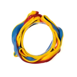 Ribbon Bracelet Extra Colour - Matt Red, Matt Yellow And Matt Blue 2