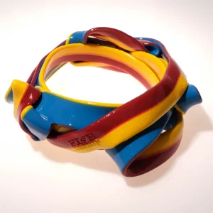 Ribbon Bracelet Extra Colour - Matt Red, Matt Yellow And Matt Blue
