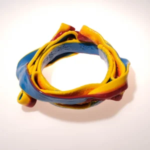 Ribbon Bracelet Extra Colour - Matt Red, Matt Yellow And Matt Blue 2