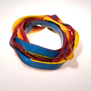 Ribbon Bracelet Extra Colour - Matt Red, Matt Yellow And Matt Blue 2