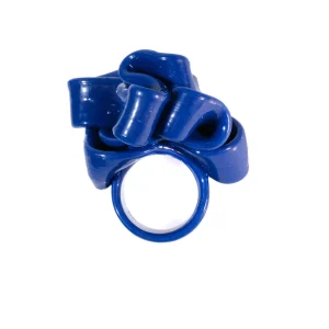 Ribbon Ring 2 - Matt Blue