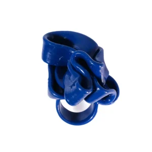 Ribbon Ring 2 - Matt Blue