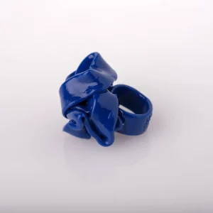 Ribbon Ring 3 - Matt Blue