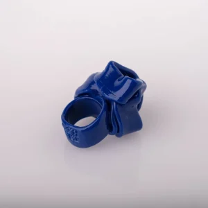 Ribbon Ring 3 - Matt Blue