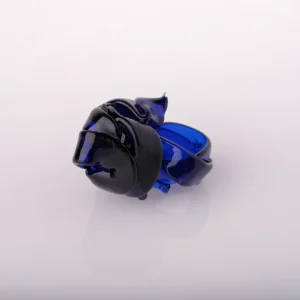 Ribbon Ring - Clear Blue 2