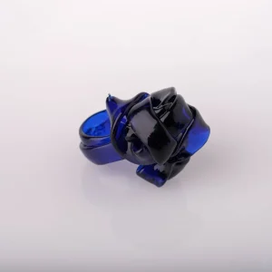 Ribbon Ring - Clear Blue 2