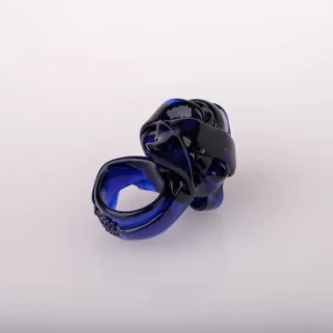 Ribbon Ring - Clear Blue 2