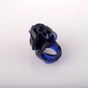 Ribbon Ring - Clear Blue 2
