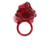 Ribbon Ring - Clear Fuchsia 7