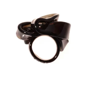 Ribbon Ring - Clear Grey Fume'