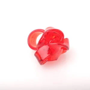 Ribbon Ring - Clear Orange 2