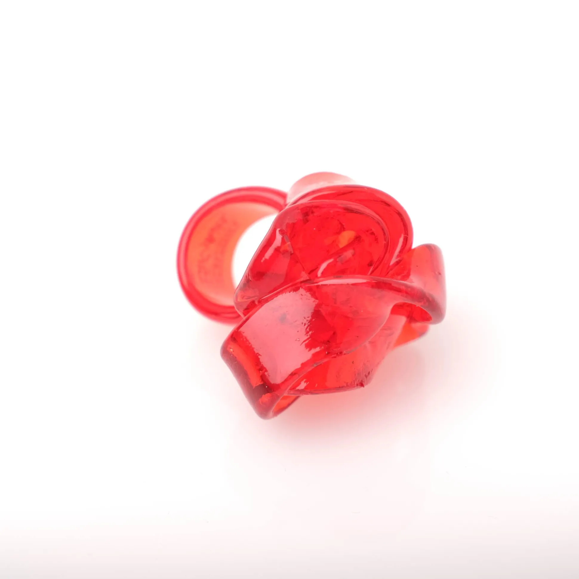 ribbon_ring__clear_orange_4.webp Ribbon Ring - Clear Orange 2