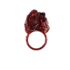 Ribbon Ring - Dark Ruby