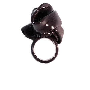 Ribbon Ring - Matt Aubergine