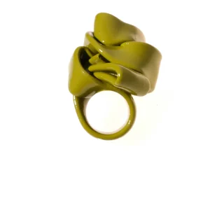 Ribbon Ring - Matt Dust Green