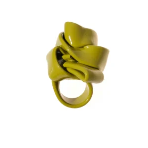 Ribbon Ring - Matt Dust Green