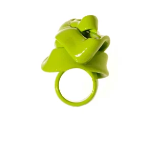 Ribbon Ring - Matt Lime 8