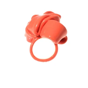 Ribbon Ring - Matt Orange 2